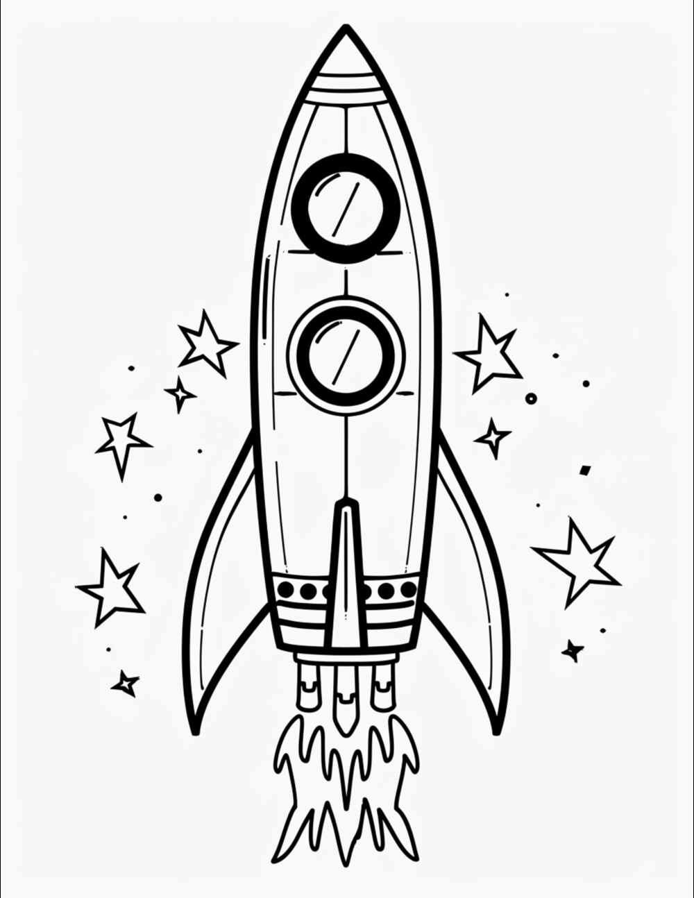 Rocket coloring pages for Kids 2 2